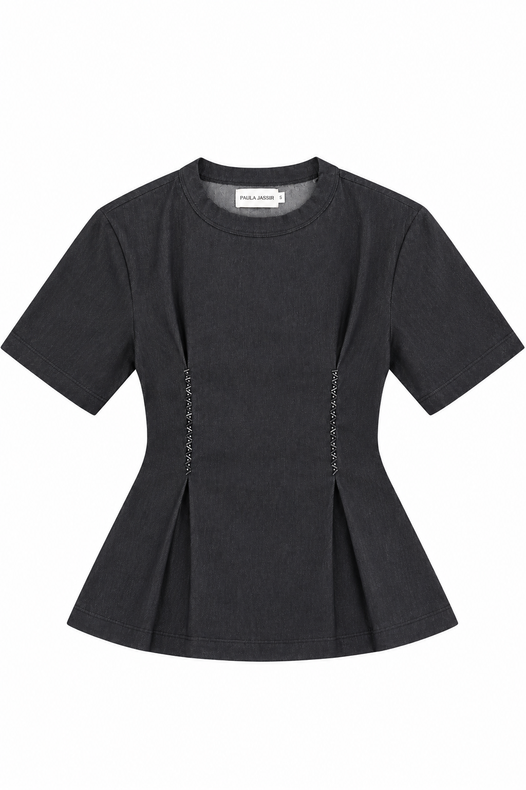 Ballerina Denim Blouse (Gray)