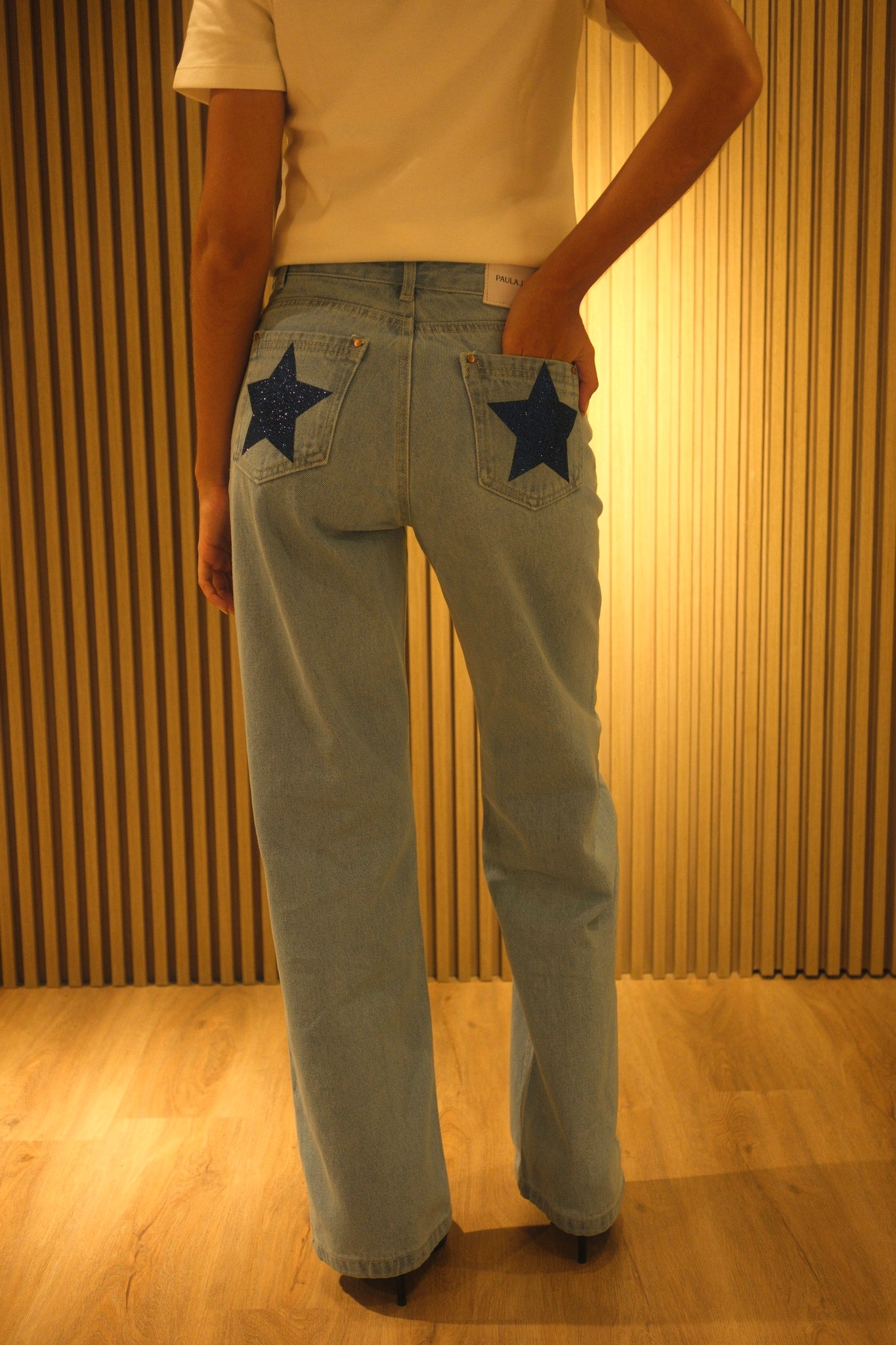 Double Star sky Jeans (blue stars)