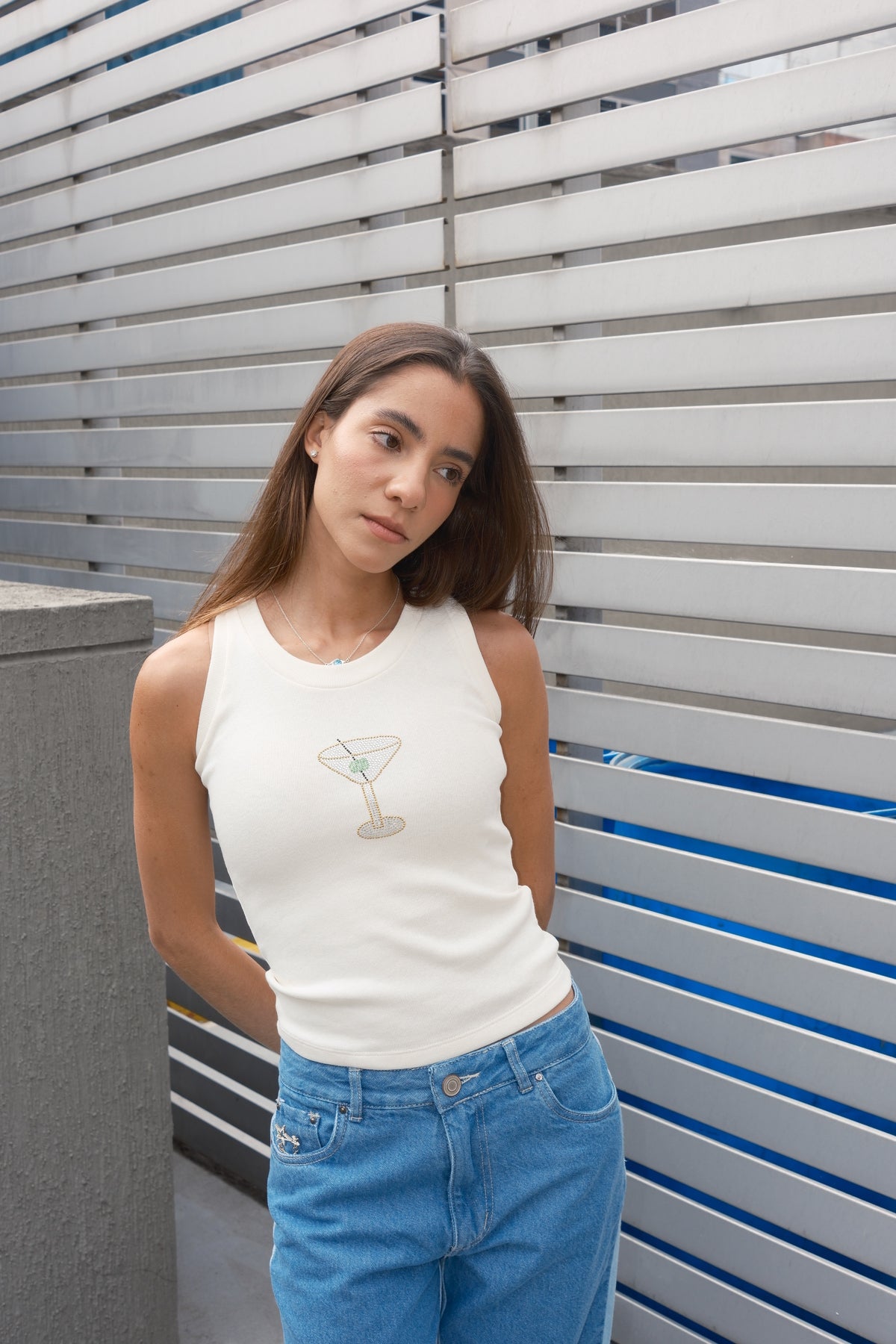 Martini Tank Top (White)