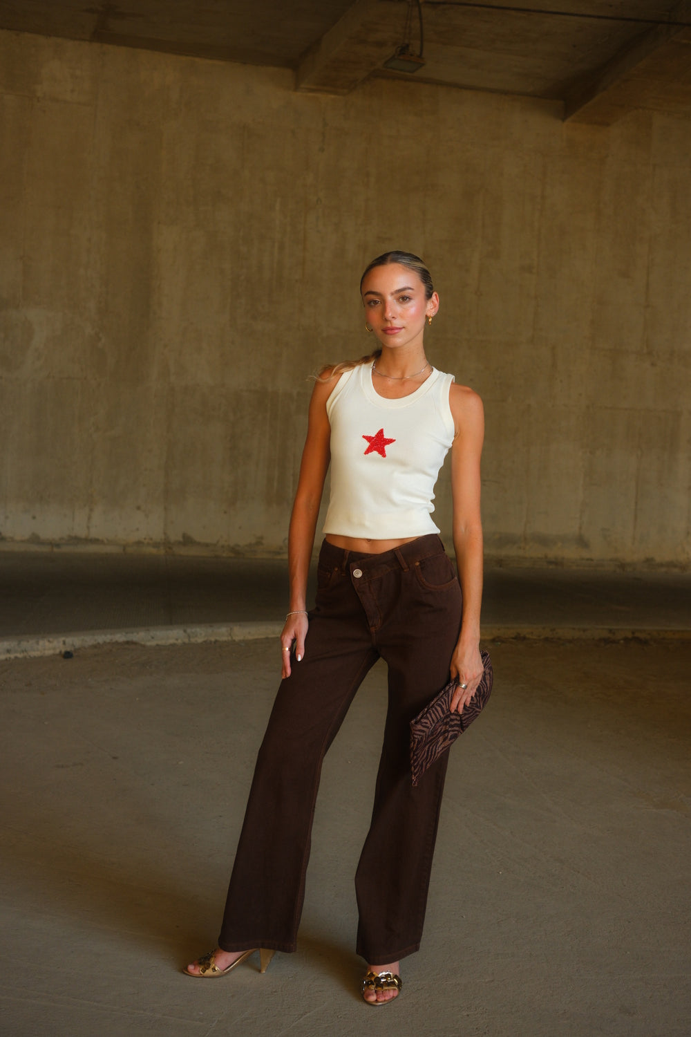 Brown Criss Cross