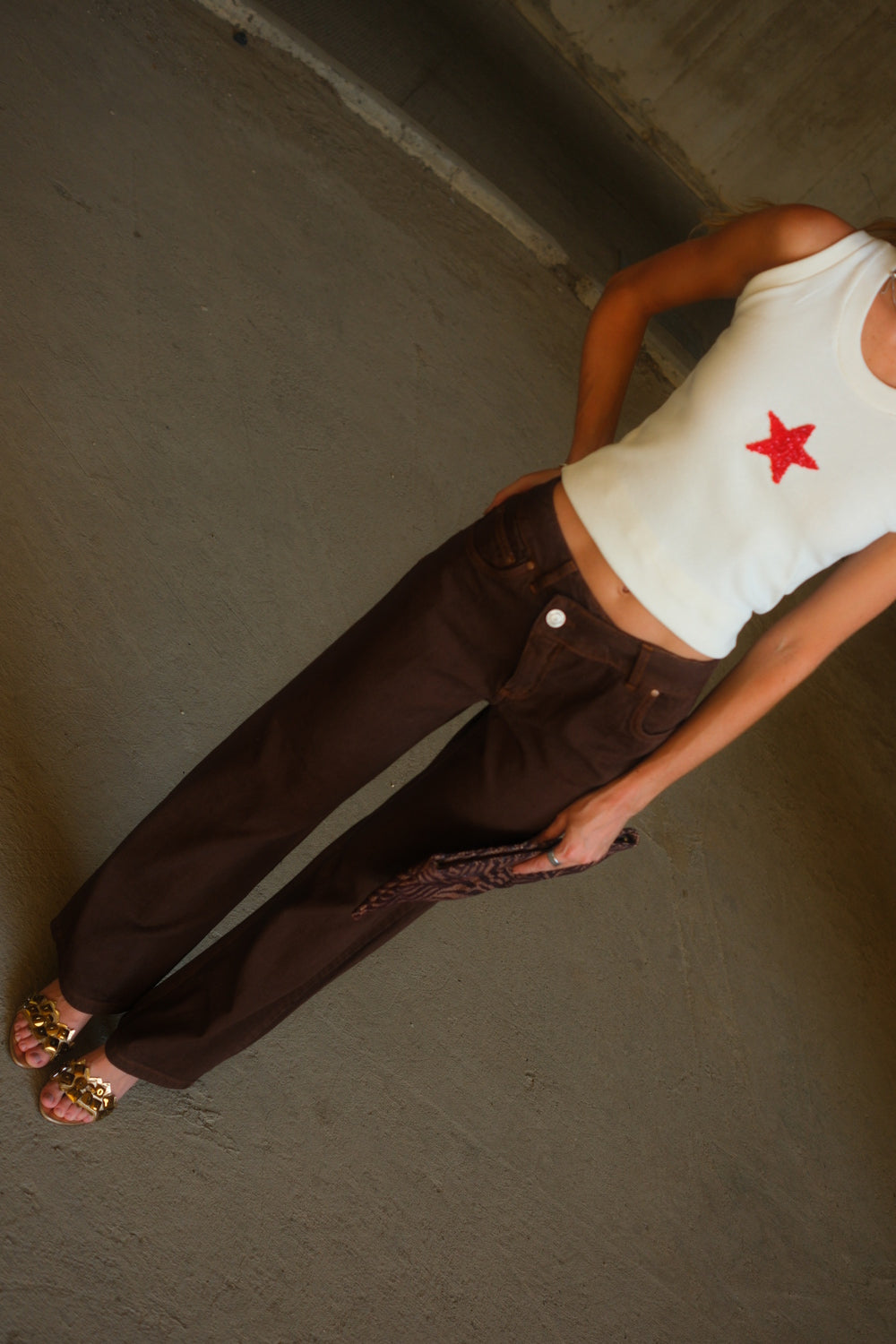Brown Criss Cross