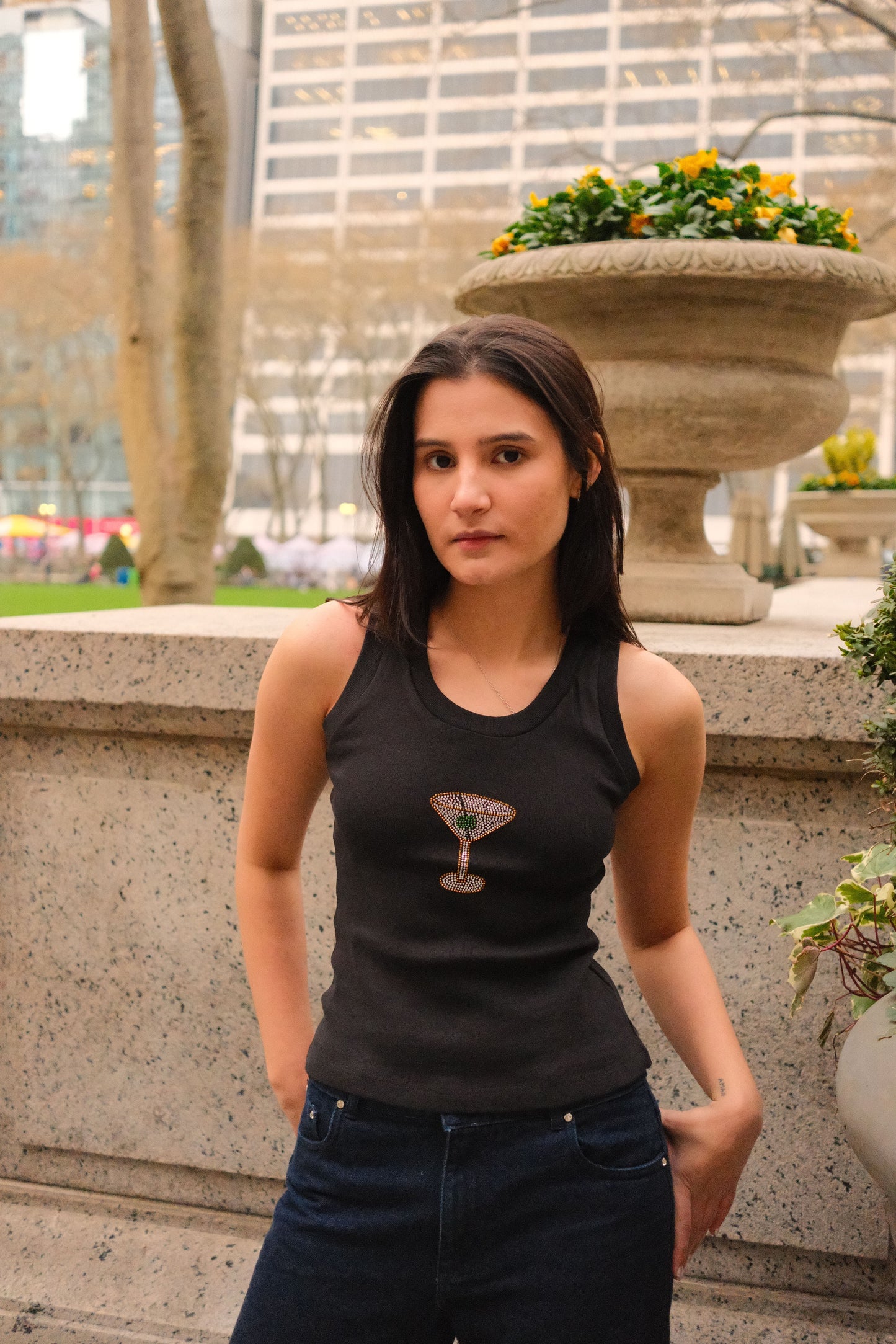 Martini Tank Top (Black)