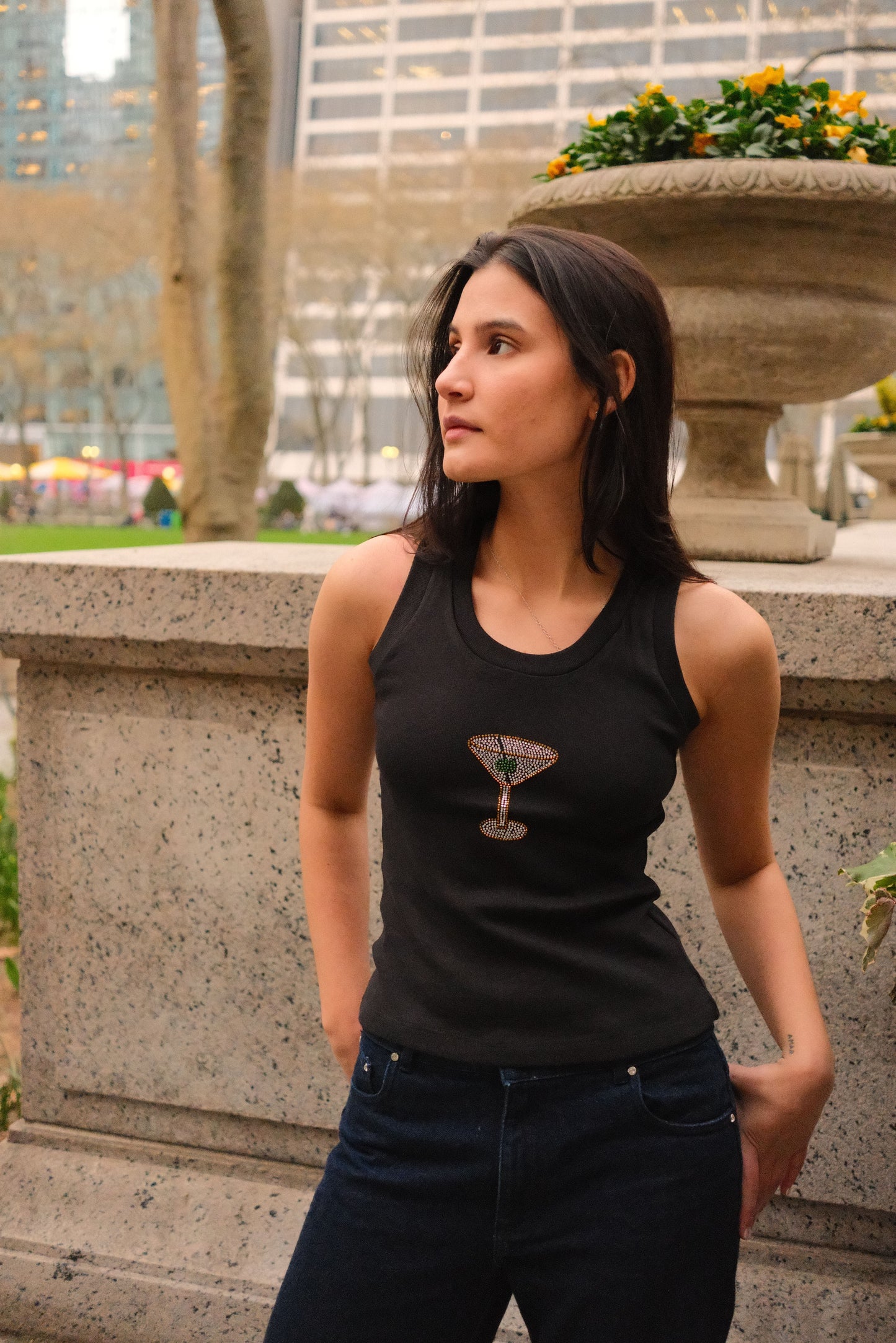 Martini Tank Top (Black)