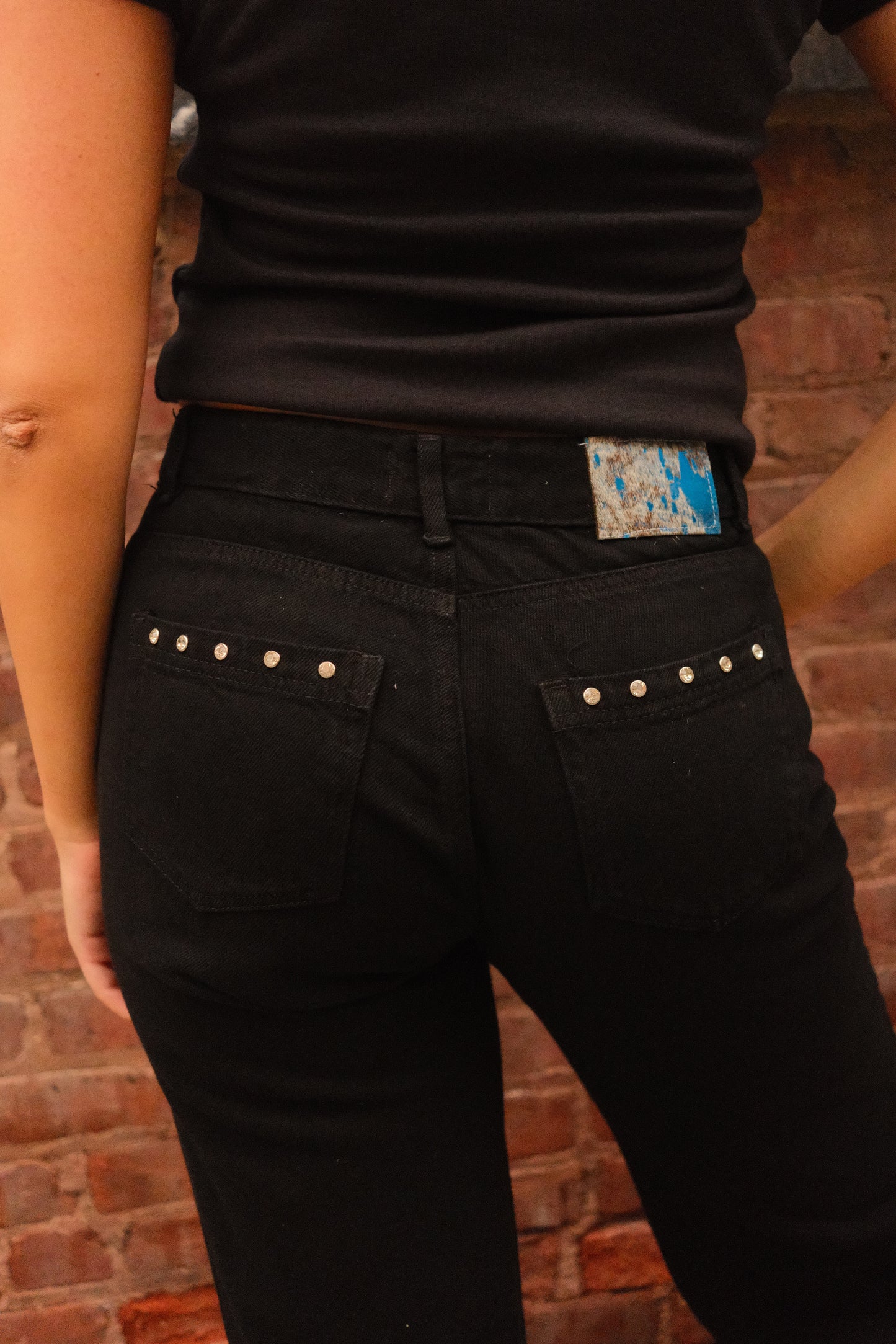 Black Studded Jeans