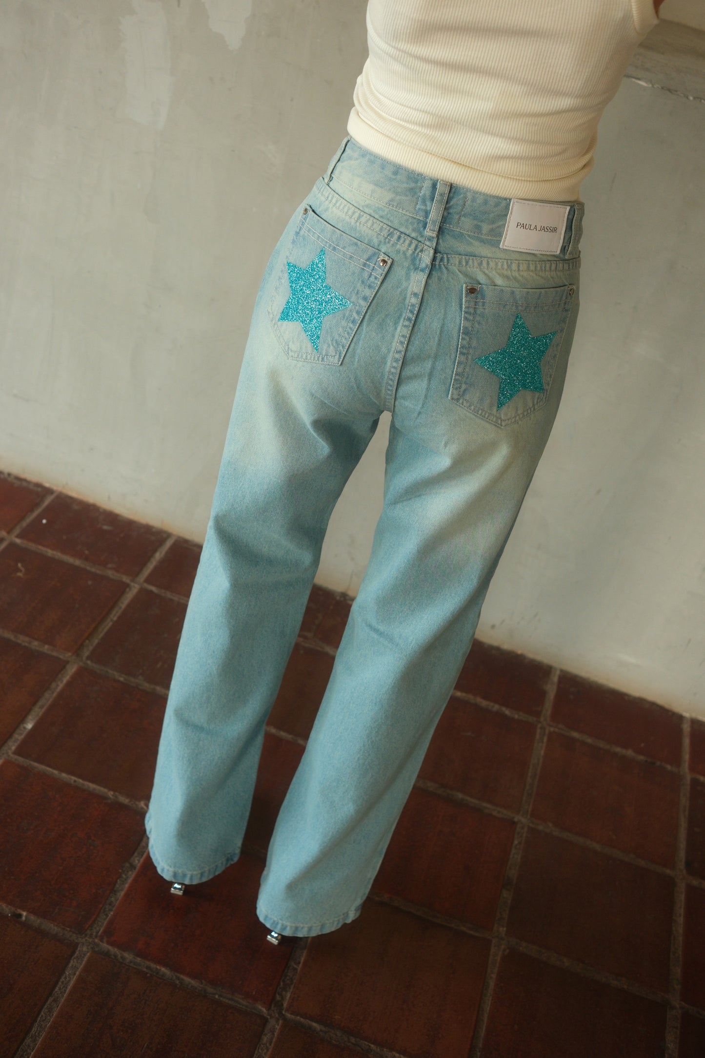 Double Star Washed Jeans