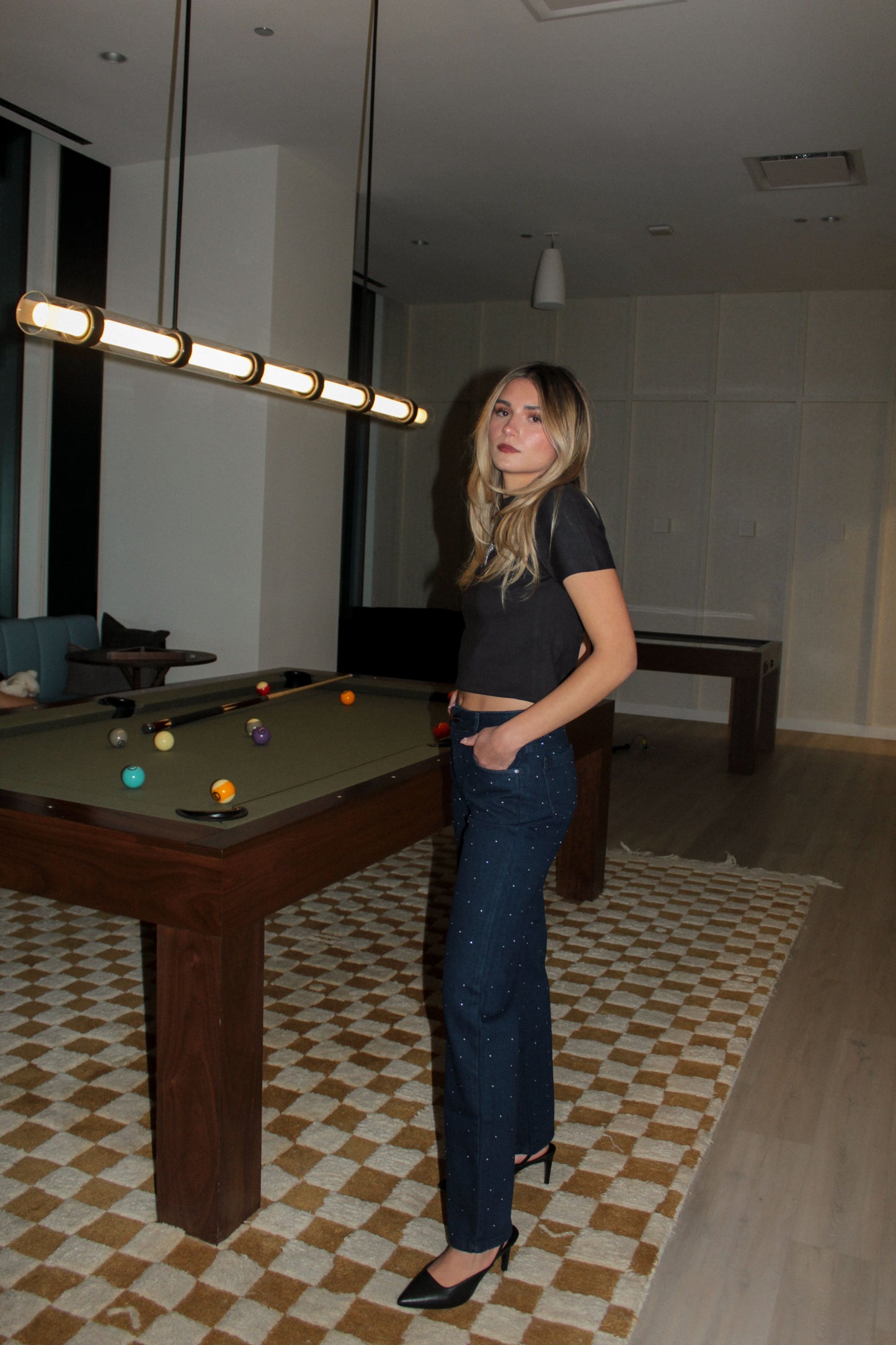Blue Crystal Jeans
