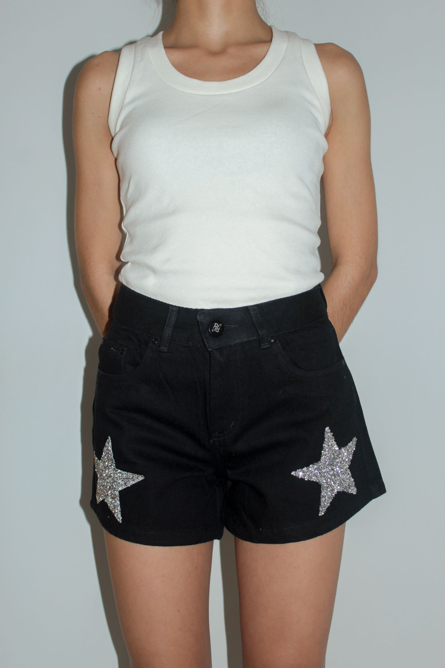 Double Star Black Shorts