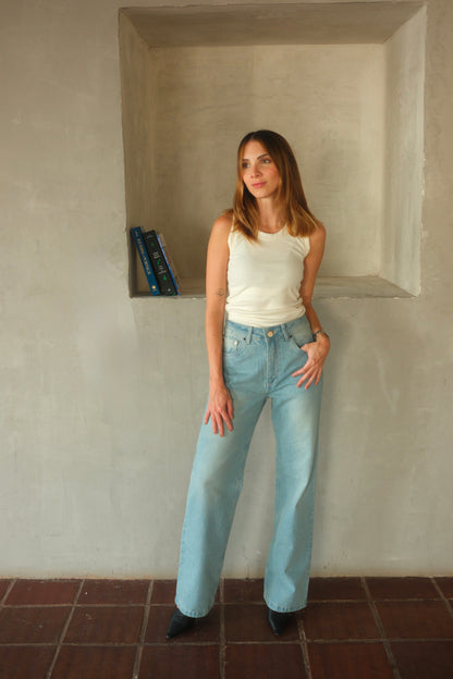 Double Star Washed Jeans