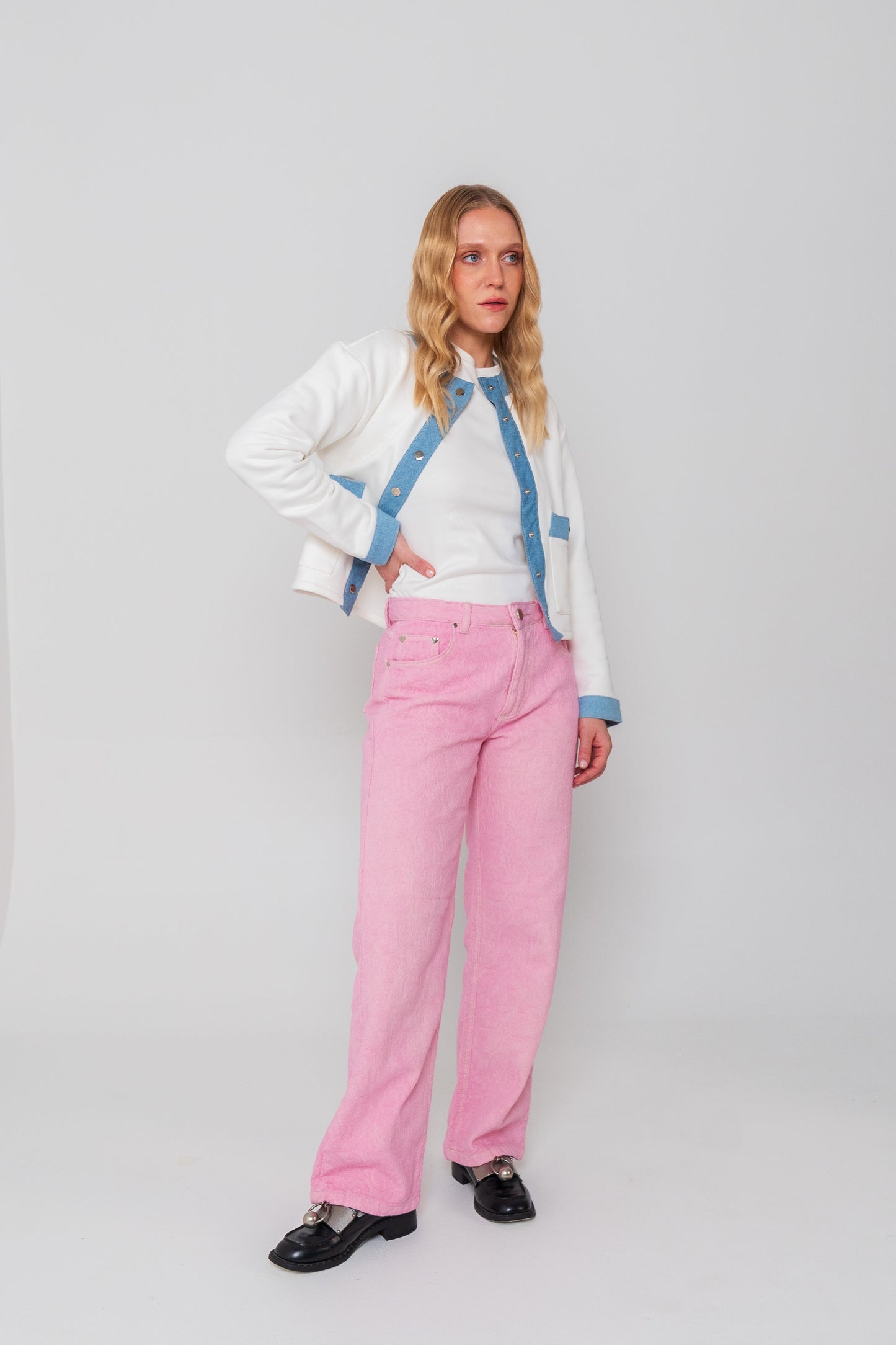 Pink Bandana Jeans
