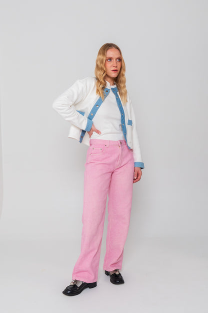 Pink Bandana Jeans