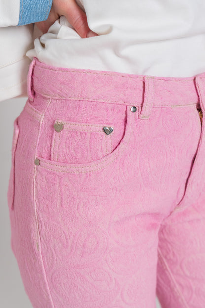 Pink Bandana Jeans