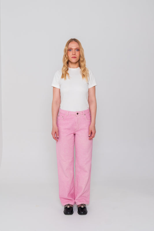 Pink Bandana Jeans