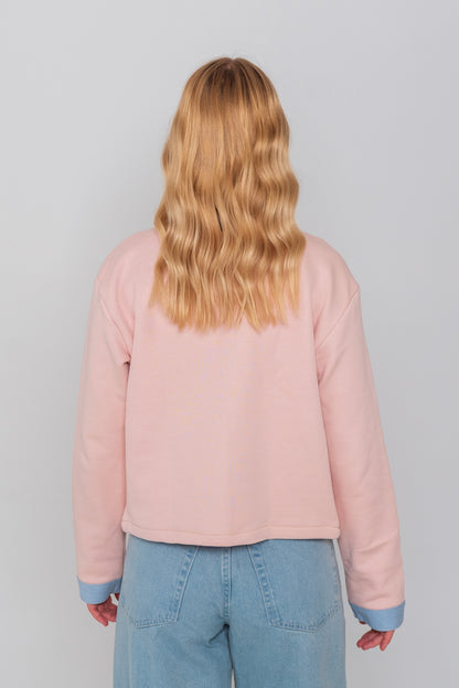 Twisted Sweater (Soft Pink)
