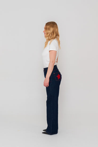 Red Double Star Jeans