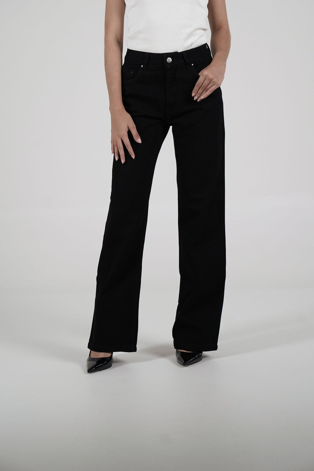 Double Black Star Jeans (Silver)