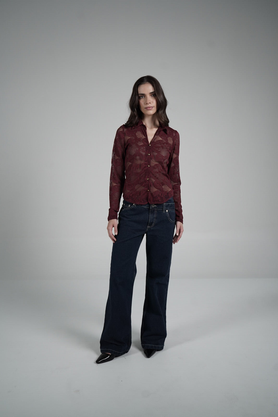 Lace Blouse (Vino)