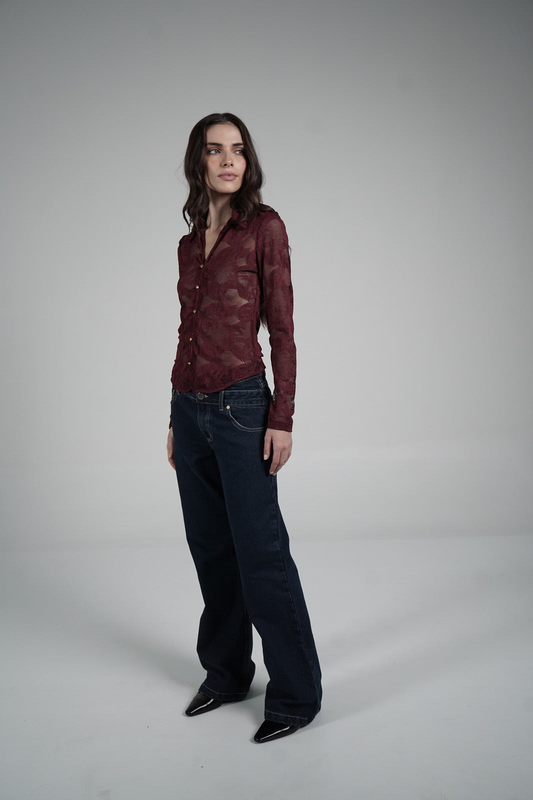 Lace Blouse (Vino)