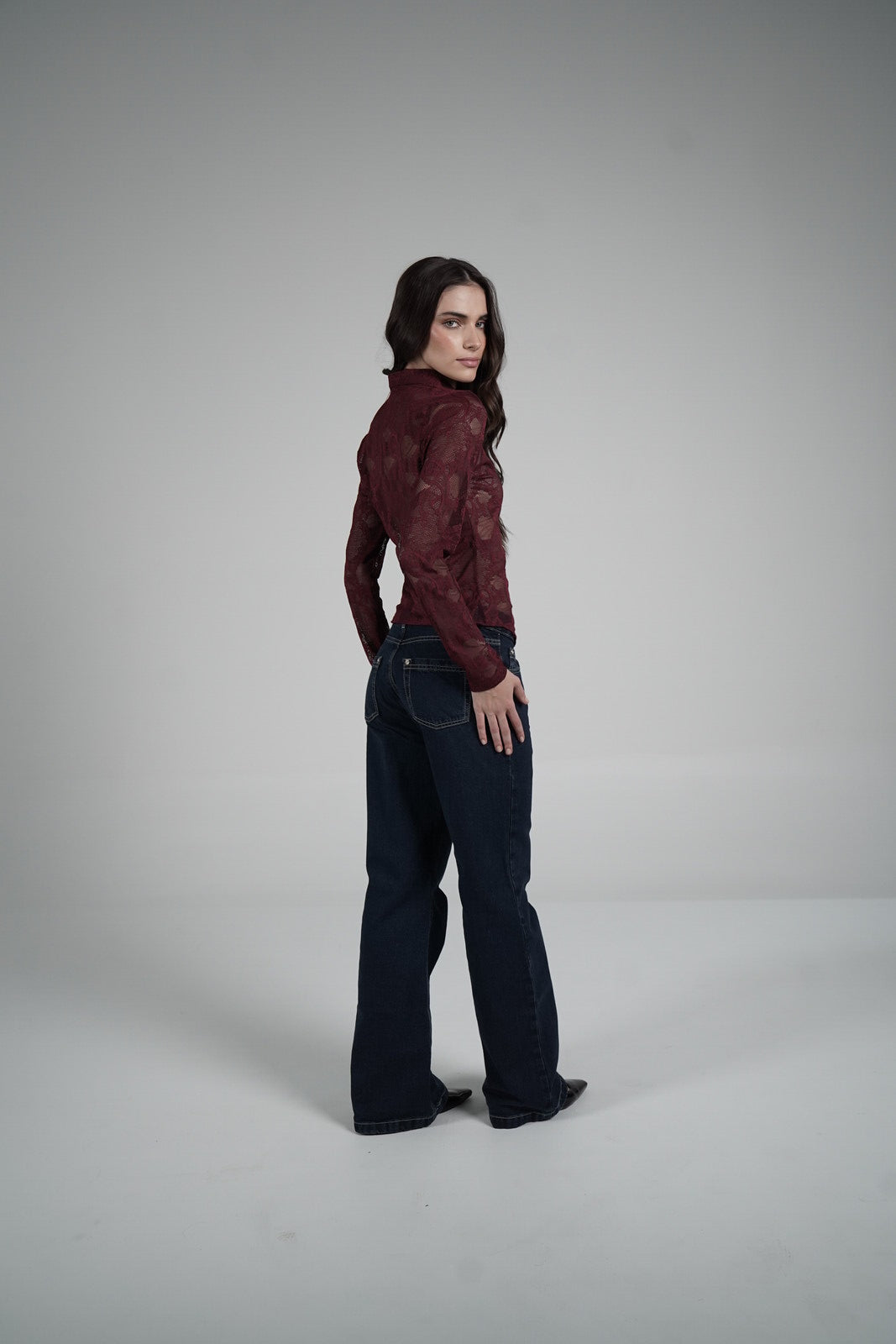 Lace Blouse (Vino)