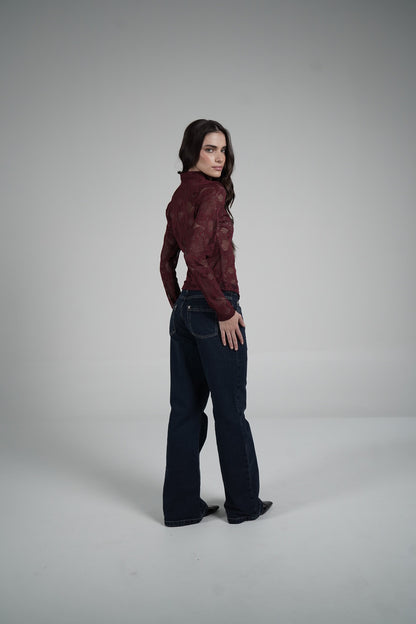 Lace Blouse (Vino)