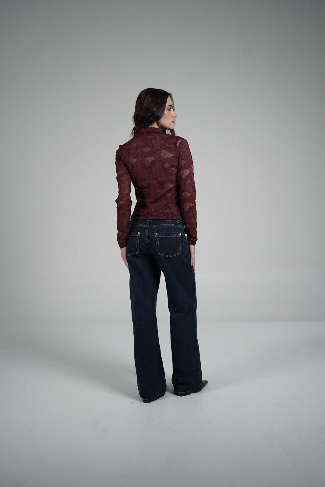 Lace Blouse (Vino)
