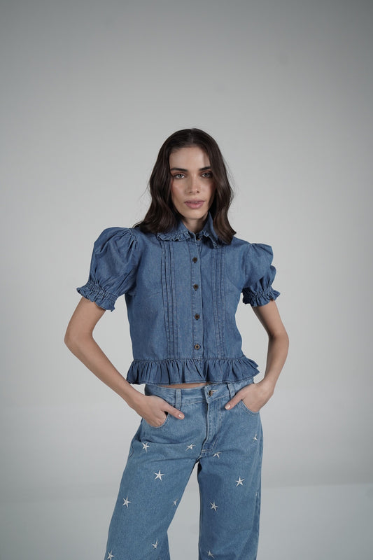 Magnolia Denim Shirt (PREORDER)