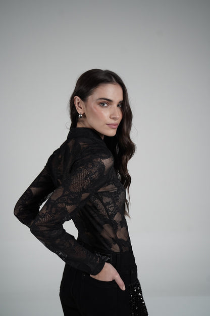 Lace Blouse (Negra)