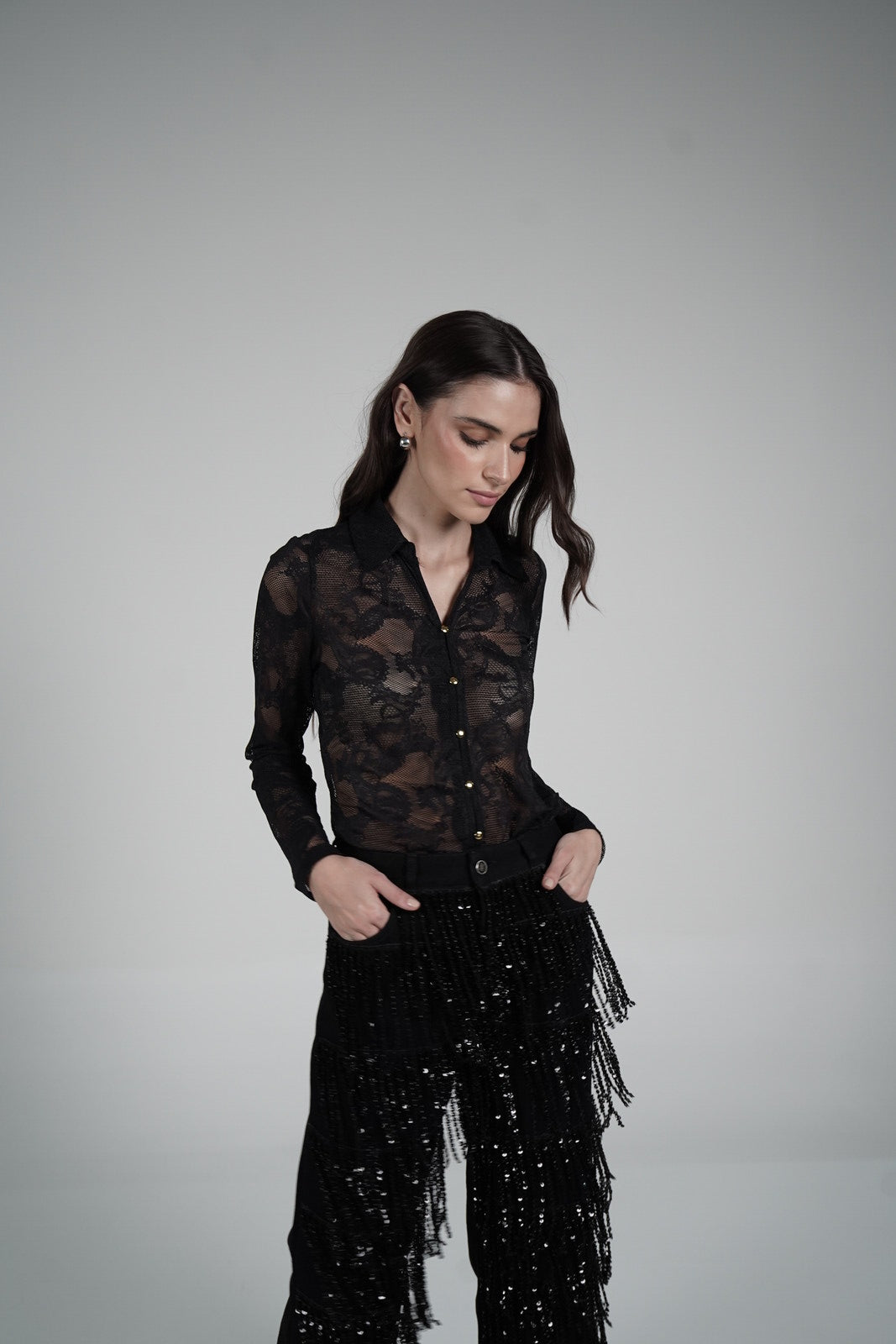 Lace Blouse (Negra)