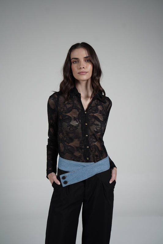 Lace Blouse (Negra)
