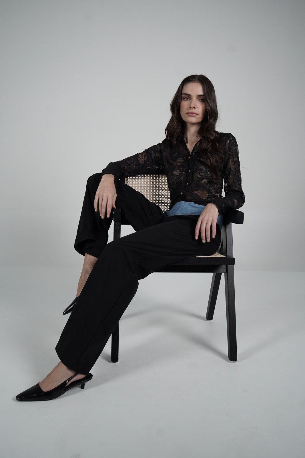 Lace Blouse (Negra)