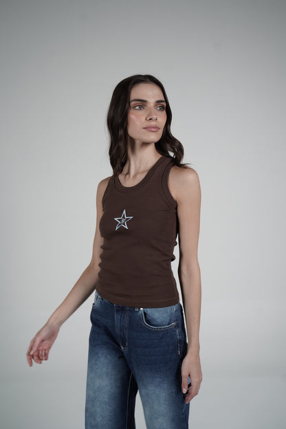 Brown Tank Top