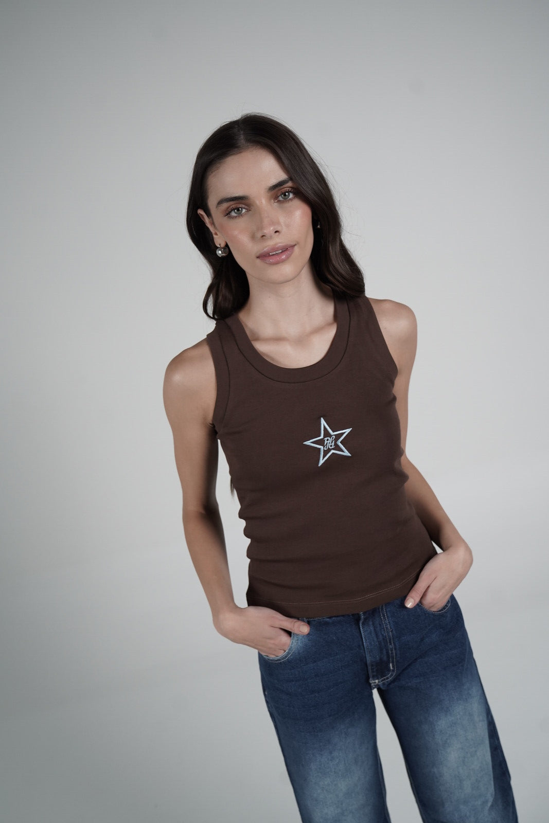 Brown Tank Top