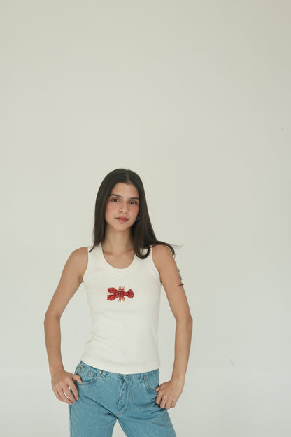 Lobster Tank Top (White)
