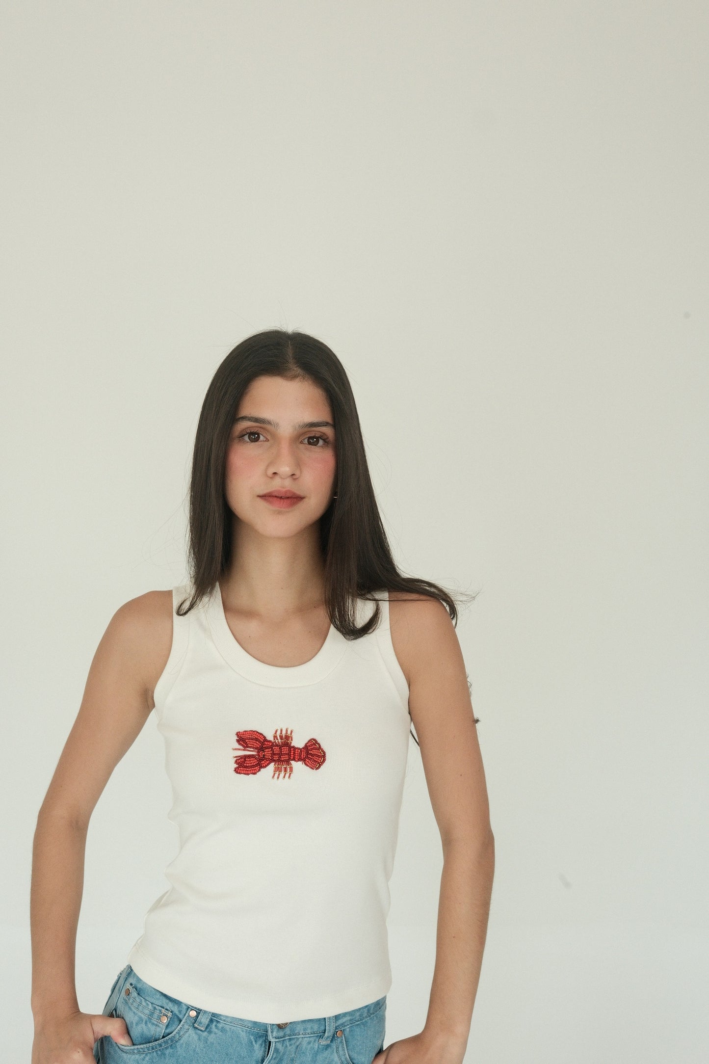 Lobster Tank Top (White)