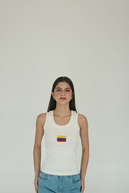Colombia Tank Top (White)