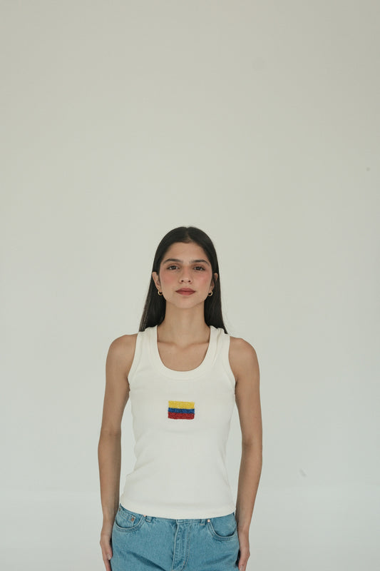 Colombia Tank Top (White)