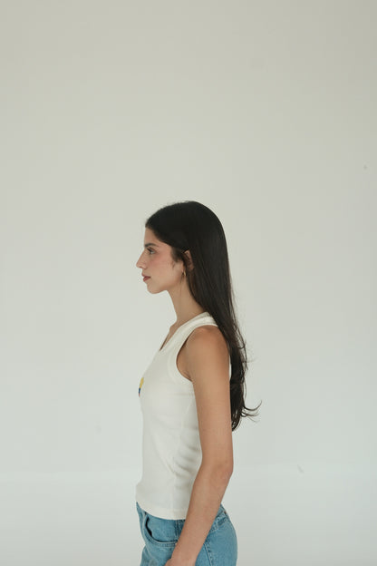 Colombia Tank Top (White)