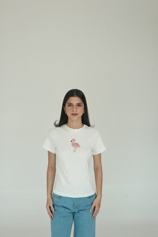 Flamenco Tee (White)