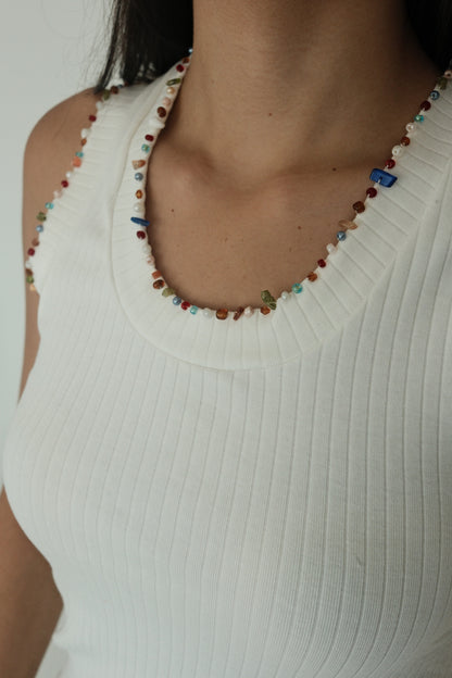 Artisan Tan Top (White)