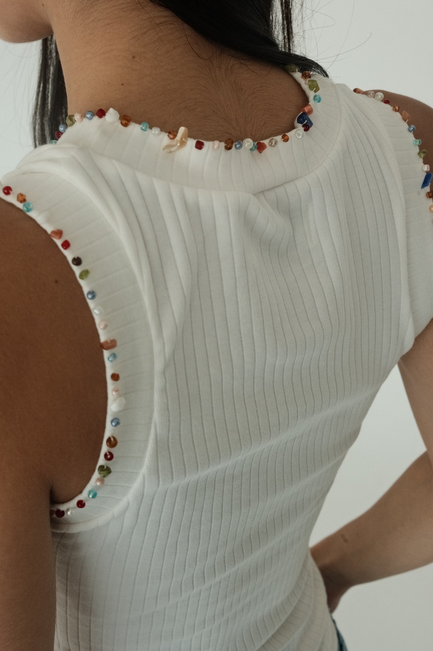 Artisan Tan Top (White)
