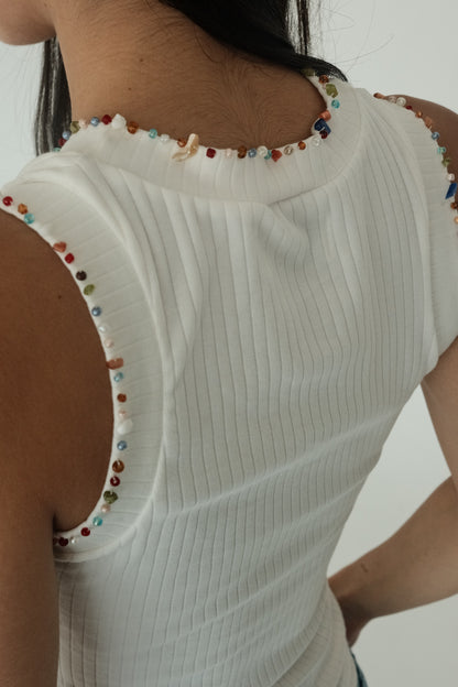 Artisan Tan Top (White)