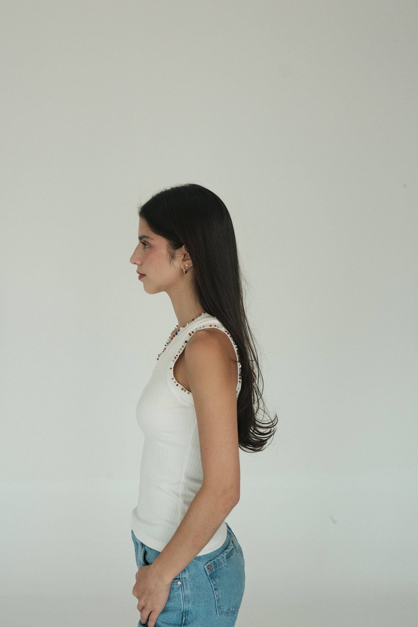 Artisan Tan Top (White)