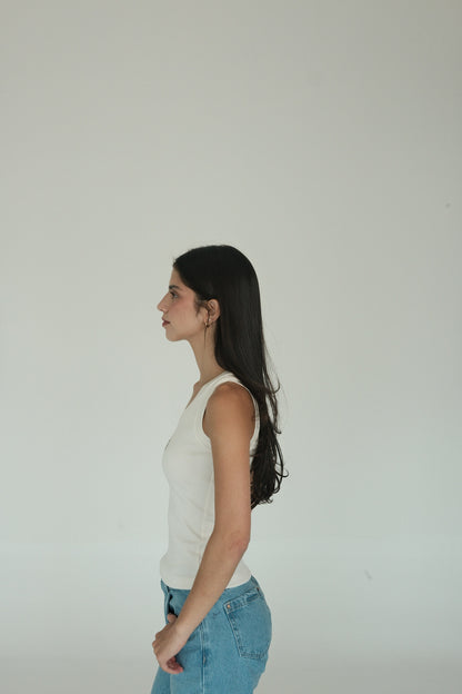 Palm Tank Top (White)