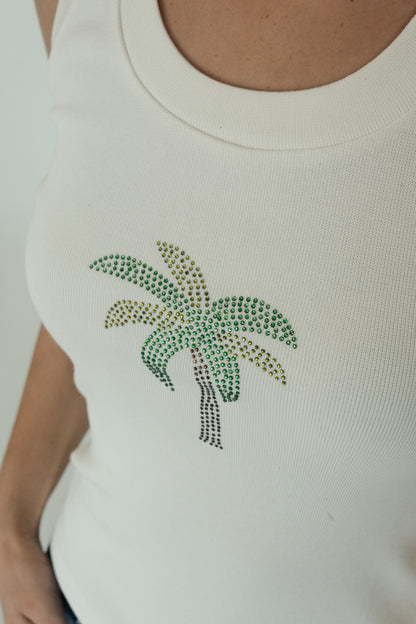 Palm Tank Top (White)