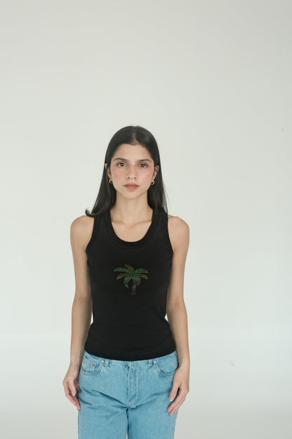 Palm Tank Top (Black)