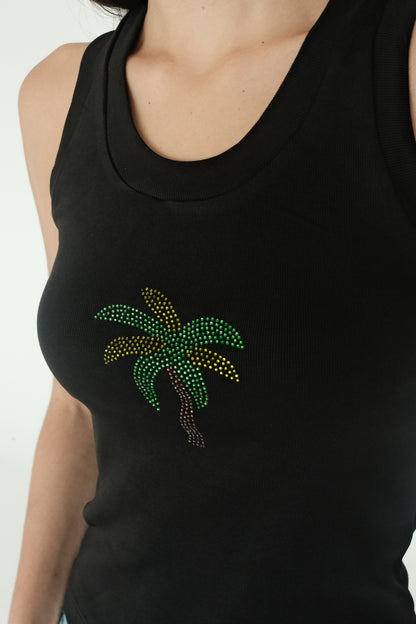 Palm Tank Top (Black)