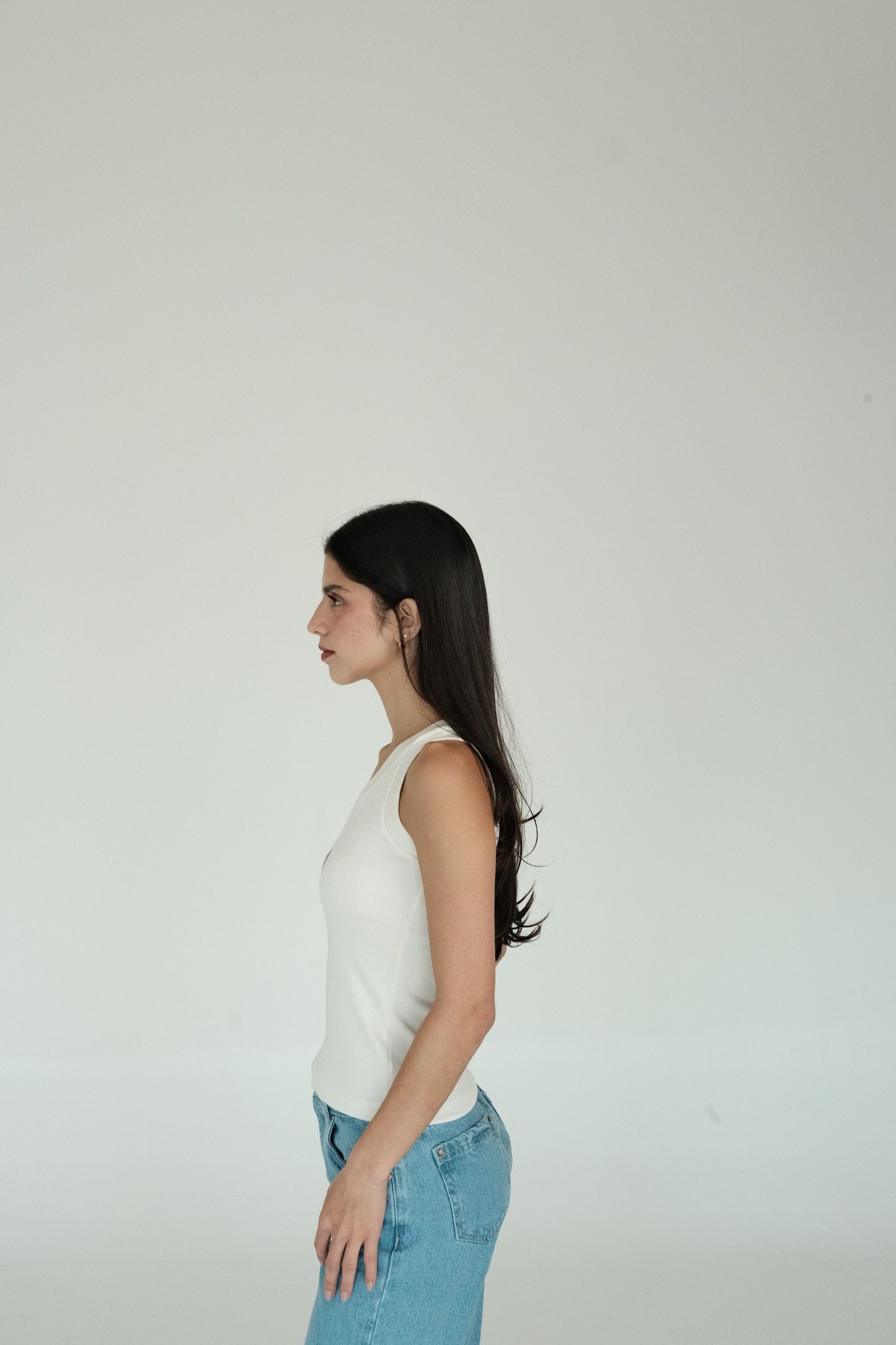 Turkish Eye Tank Top (White)