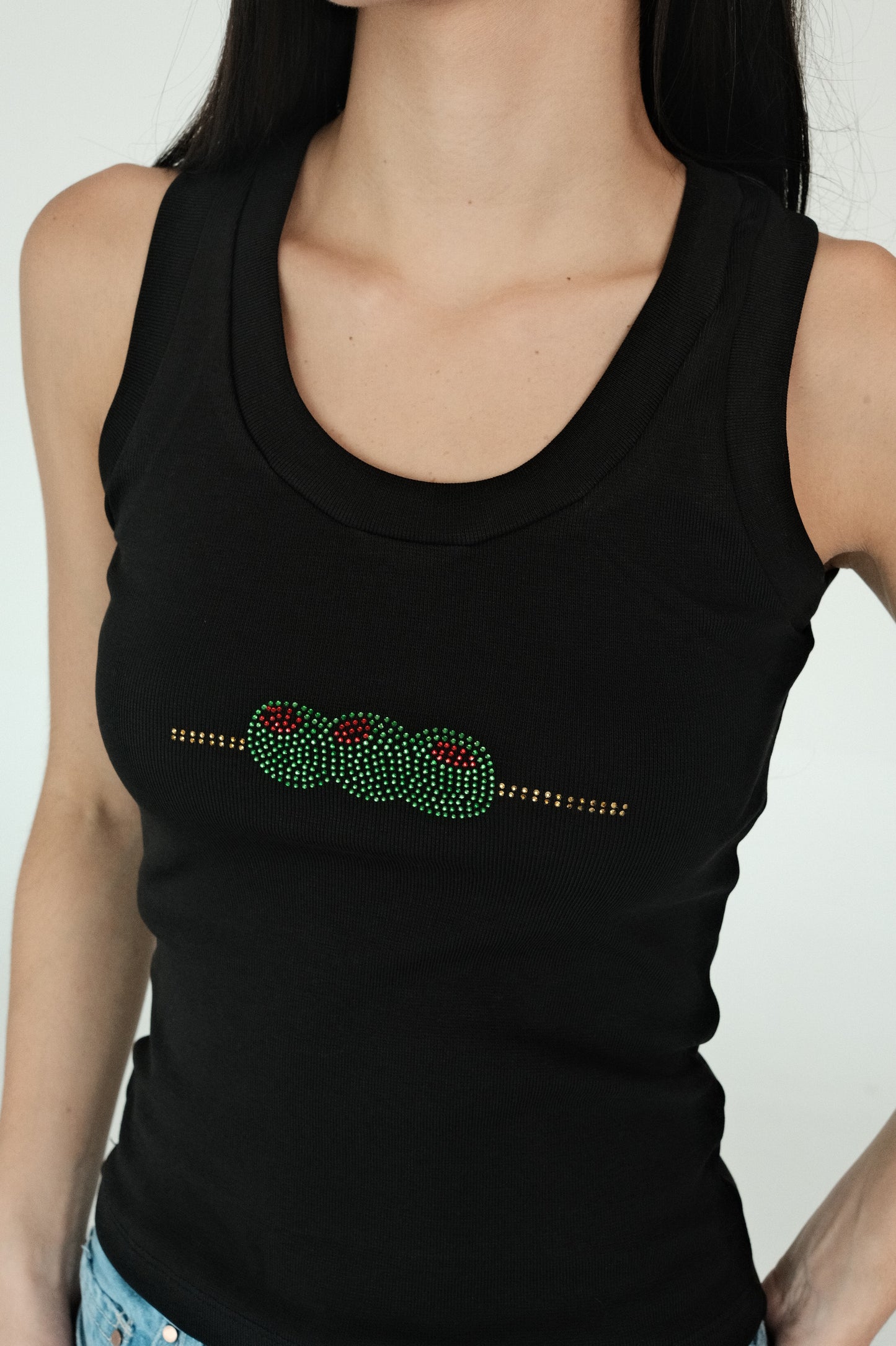 Olive Tank Top (Black)
