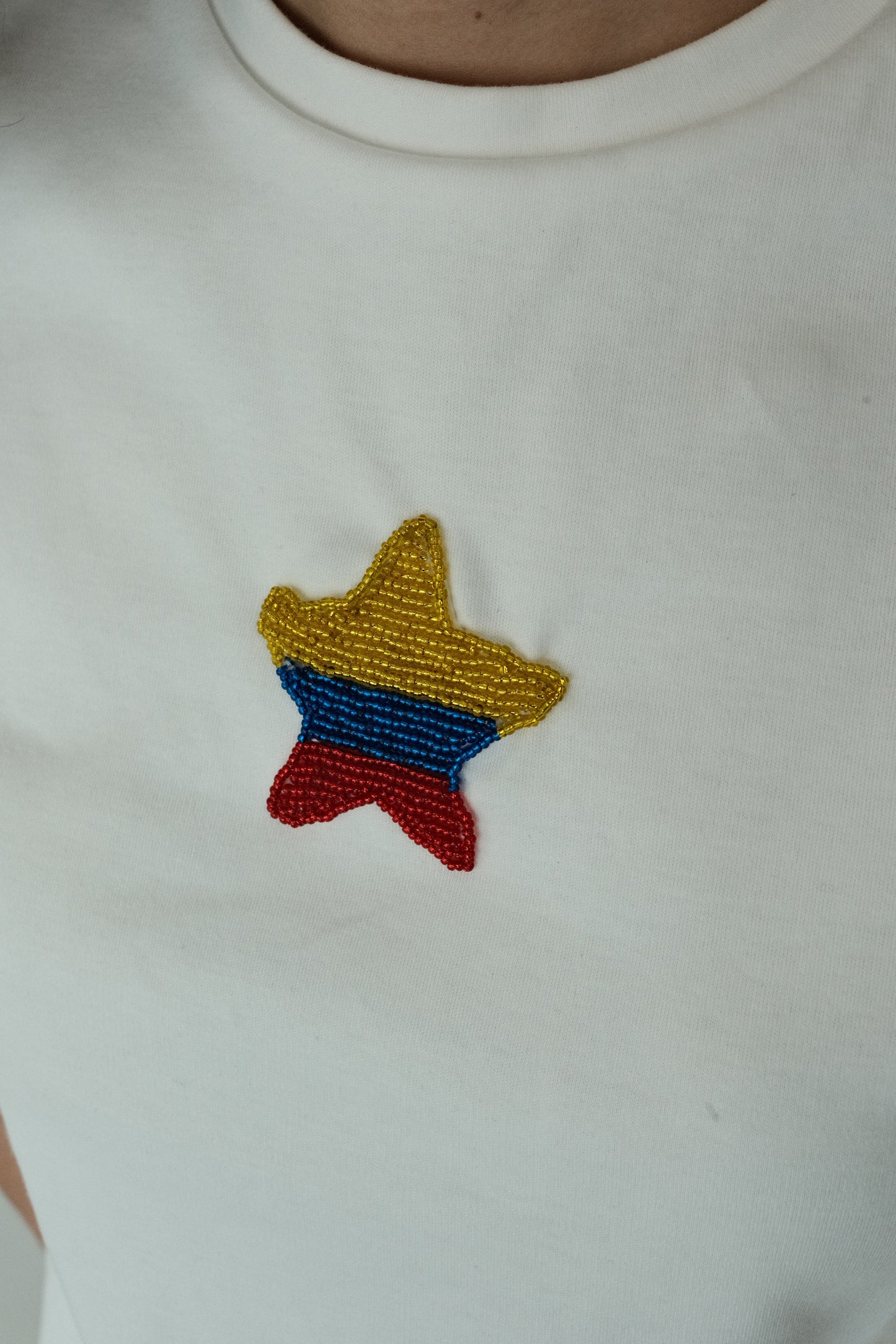 Colombian Star Tee (White)