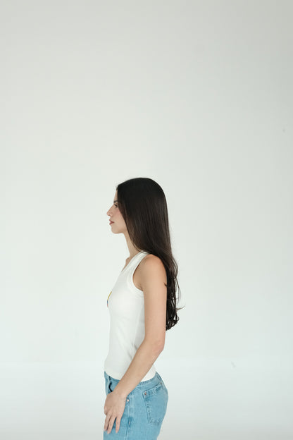 Colombian Star Tank Top (White)