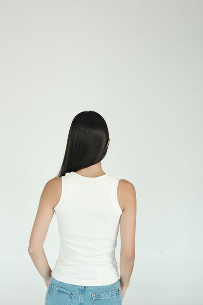 Colombian Star Tank Top (White)